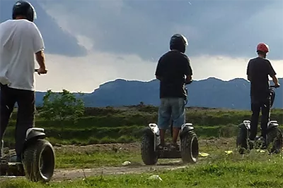 En segway. ©Turisme Garrotxa